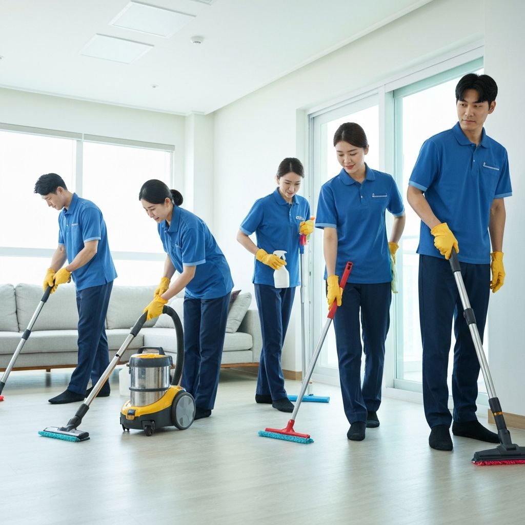 전문 청소 팀